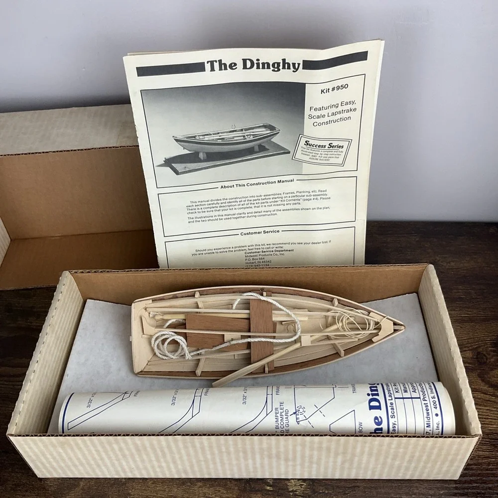 Midwest Products Dinghy Easy Scale Lapstrake Construction Kit All Wood #950